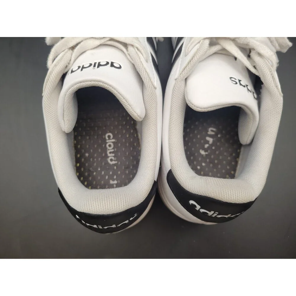 Adidas Grand Court 2.0 GW9214 Women's White Black Stripes Athletic Shoes US 8.5
